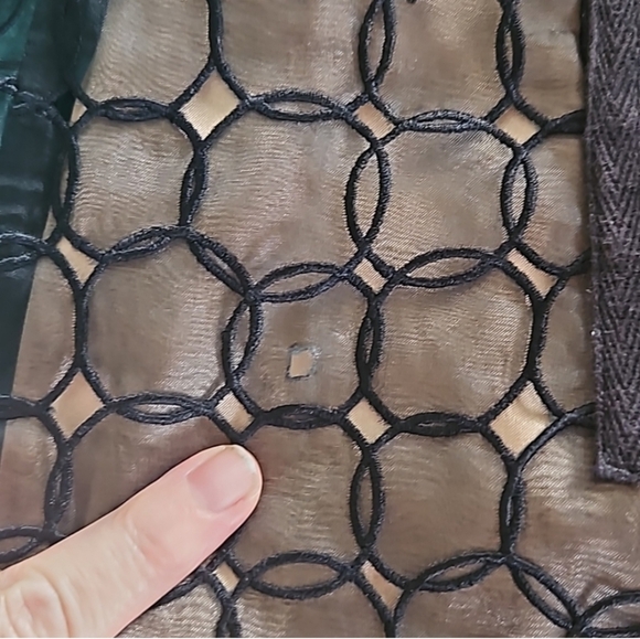 BCBG MaxAzria Black and Gold Cocktail Party Holiday Dress - Picture 10 of 10